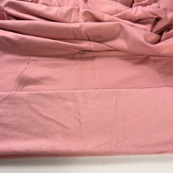 Skatie Womens Miley Hoodie Dress Pink Pockets Drawstring Long Sleeve XS New - Picture 7 of 11
